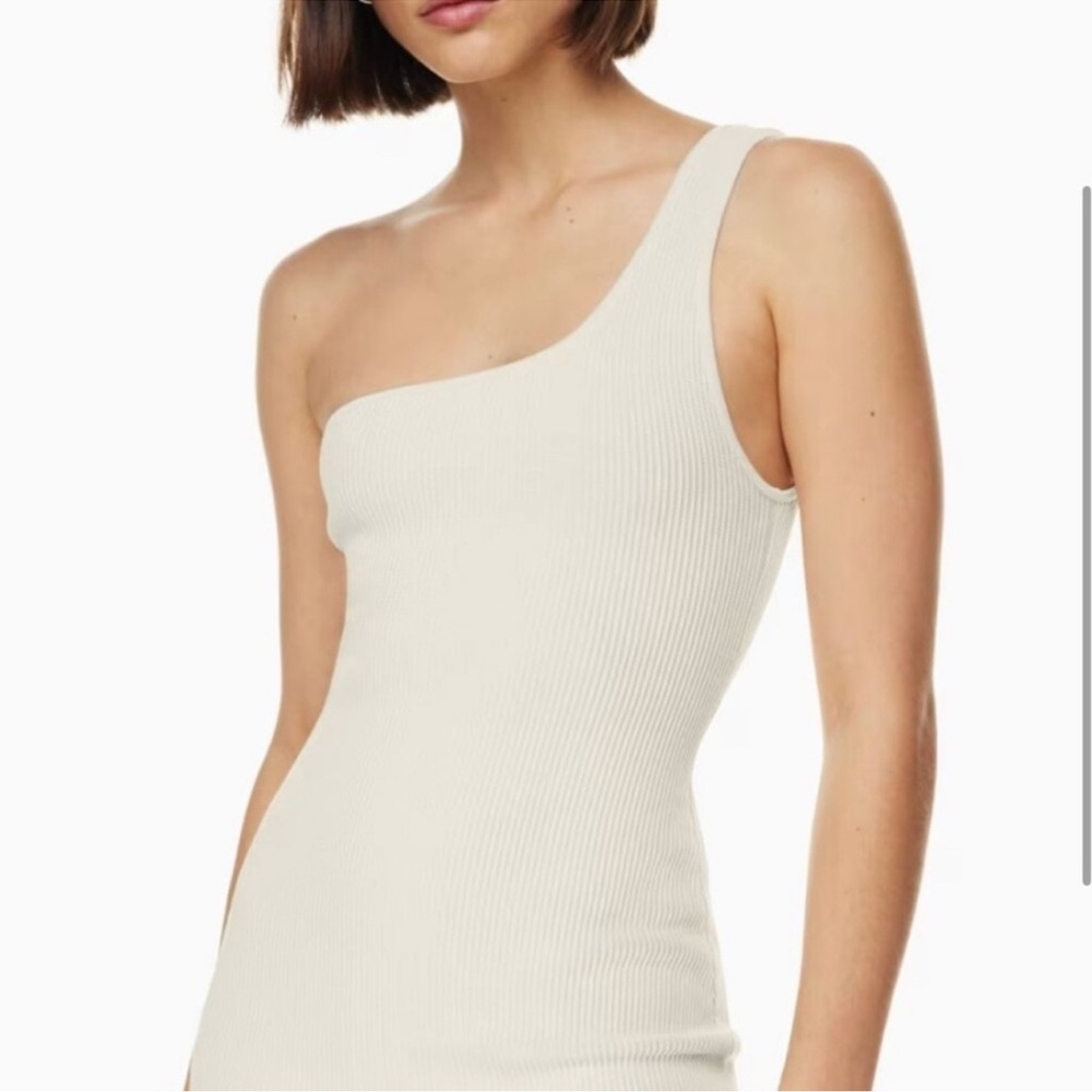 Aritzia Sculpt Knit One-shoulder Dress